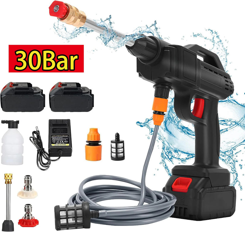 30BAR Cordless High Pressure Water washing Machine Wash Spray Water Gun Car Wash Water Gun for Makita 18V Battery