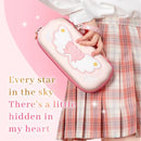 GeekShare Star Wings Carrying Case for Nintendo Switch/OLED,Portable Hardshell Slim Travel Pink Carrying Bag for NS Accessories