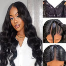 30 Inch Body Wave V Part Wig Human Hair Wigs 100 Human Hair For Women 180 Density Remy Hair Natural Color Human Hair Wigs