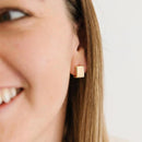 Geometric Square Hoop Earrings for Women Stainless Steel Gold Color Earrings 2024 Trend New In Piercing Jewelry Wedding Gift