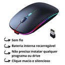 Mouse Wireless Recarregável Led Rgb 2.4 Ghz Sem Fio