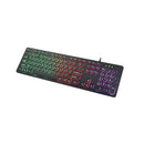 Gamer Knup KP-2059 QWERTY ABNT2 Portuguese Brazil Black Light RGB Illuminated USB Ergonomic PC Notebook Game Keyboard