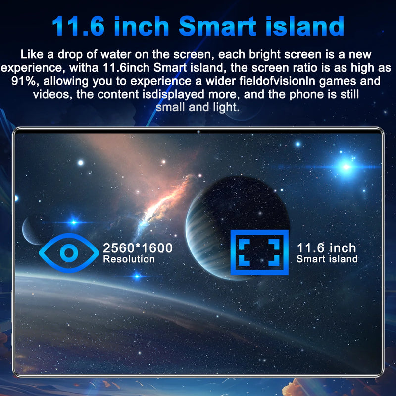 2025 New 5G Tablet 10.36Inch Android 13.0 Tablet MTK6797 16GB RAM 1TB ROM Tablet PC Dual Cameras Dual Sim Card Wifi Type-c