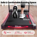 Electric Treadmill Compact Folding Treadmill for Home up to 12 km/h with LED Display App and Tablet Holder for Home Office