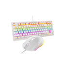 Mechanical Keyboard Kit And Mouse Gamer 3200 Dpi Wired Abnt2 Lighting Led Rgb Switch Blue 60% White Be-k1 Luuk Young