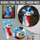 Creative Dungeon Worm Soft Miniature Worm from Labyrinth Latex Toy Ular Games Figurine Decor Kids Adult Christmas Halloween Gift