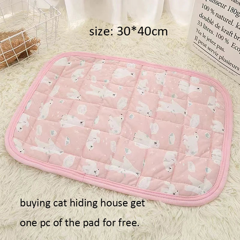 Cat Hiding House Large Space Detachable Comfortable Room Bed Small Dog Nest Cave Cats Pet Accessories