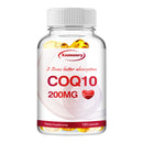Coenzyme Q10 Supplement 200mg - Circulation Support, Antioxidant, Energy Production, Heart Health - 120 Capsules