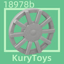Kury Toys DIY MOC For 18978b 10pcs Building block parts For Wheel Cover 10 Spoke - for Wheel 18976