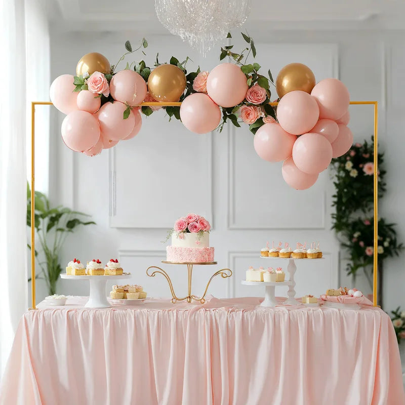 Over The Table Rod Stand with Clamps,Balloon Flower Arch Stand Table Arch for Holiday Decoration Party