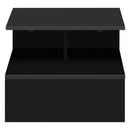 Modern Wooden White/Black Hanging Bedside Table Wall Shelf 40x35x31cm Nightstand with Drawer for Bedroom Home