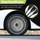 16inch Blade Style Hub Cap Cover for Iron Rim Wheel Cover Set of 4 Steel Wheel Cover Replacement Hubcap for R16 Tire