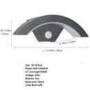 24W LED Modern Outdoor Wall Sconces,Warm White 3000K LED Wall Lamp, Outdoor Wall Light for Terrace Gardens Pathway