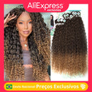 Cabelo Para Entrelace Bio Fibra Orgânico Mulheres Extensões Fibra Química Orgânica Alta Qualidade 300g 9Pcs "HELENA"-MODA