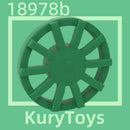 Kury Toys DIY MOC For 18978b 10pcs Building block parts For Wheel Cover 10 Spoke - for Wheel 18976
