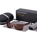BARCUR Aluminum Polarized Sunglasses Men Polarized Sun Glasses Square Goggle Eyewear Gafas oculos de sol masculino