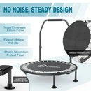 Folding Trampolines Mini Fitness Indoor Exercise Workout Rebounder Sport Trampoline with Handle for Adults Jumping Training