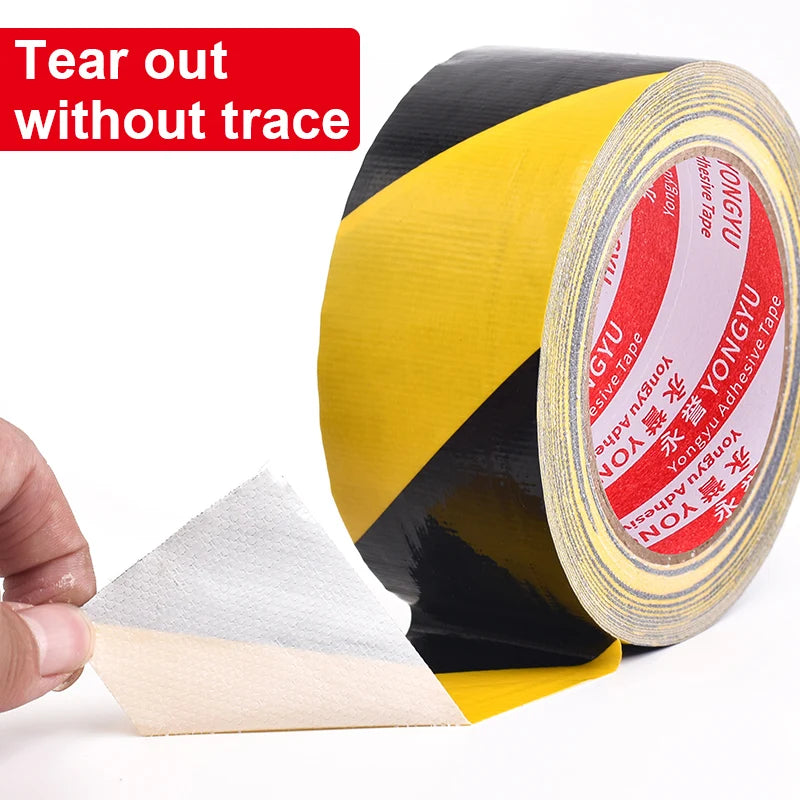 Yellow black warning tape Marking Safety Soft PVC Strong Adhesive Grip tape For Factory Warehouse Stairs warning stickers