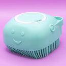 Esponja Macia Silicone Banho Massagem Dispenser Sabonete Líquido 80ml