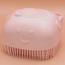 Esponja Macia Silicone Banho Massagem Dispenser Sabonete Líquido 80ml