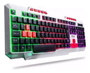 Gamer Knup Kp Te120 LED RGB Abnt2 White Keyboard Lighting Keys Portuguese Brazil High Performance Computer Notebook Home