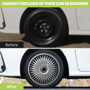 16inch Blade Style Hub Cap Cover for Iron Rim Wheel Cover Set of 4 Steel Wheel Cover Replacement Hubcap for R16 Tire