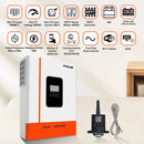 Powland 11KW 6.2KW 48V 4KW 24V Hybrid Solar Inverter Dual MPPT 160A Pure Sine Wave 230V Single phase On-grid Off-grid  VAT Free