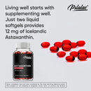 Astaxanthin - Promotes Cardiovascular Health and Accelerates Metabolism, Supports Eye and Joint Health - 60 Capsules