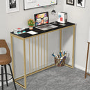 LUVODI Console Table for Entryway Minimalistic Living Room Furniture Sofa Side Table with Strong Metal Stand