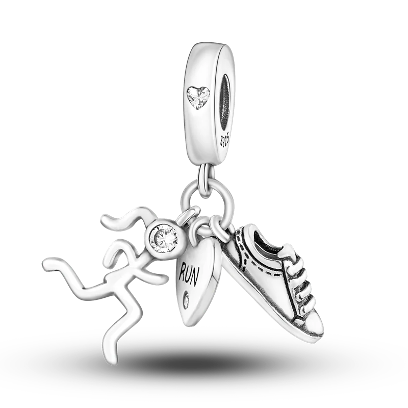 2024 Expect Amazing Carnival Charms Bead 925 Sterling Silver Play Football Dangle Fit Bangle Bracelet Necklace DIY Jewelry