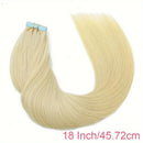 Tape in Hair Extensions Human Hair Bleach Blonde 18Inch Human Hair Extensions Tape in Blonde Tape in Hair Extensions Human Hair