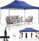 Gazebo 3x4.5m Waterproof Stable Outdoor Foldable Garden Gazebo without sidewall, for Party Tent, UV Protection 50+