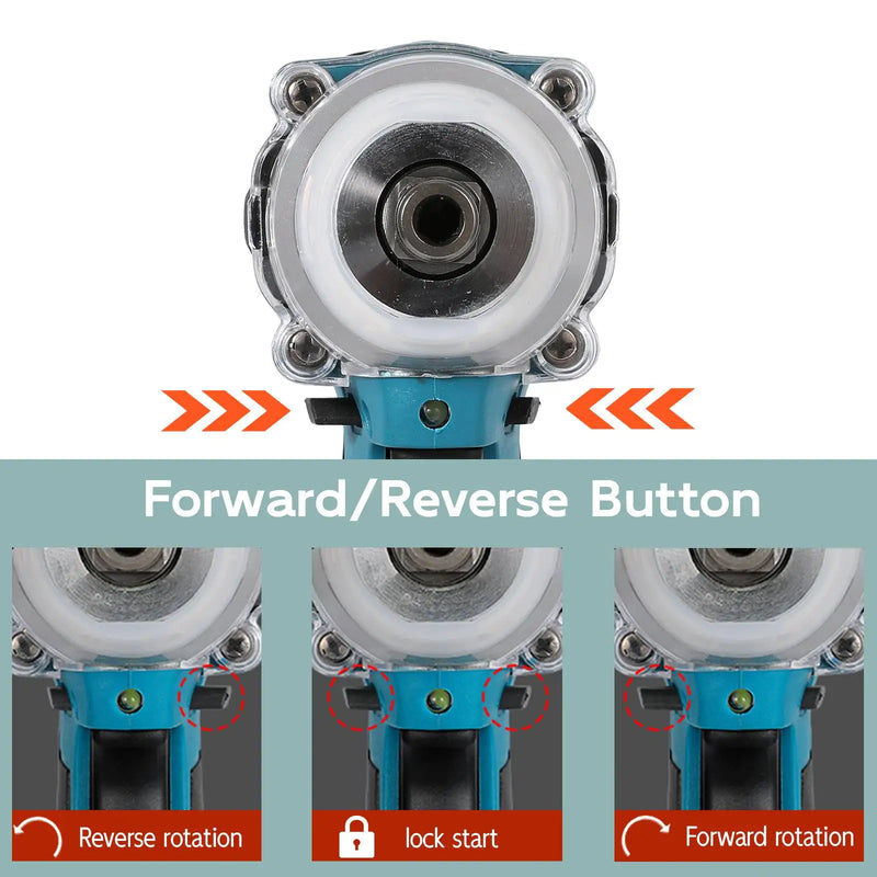 520N. m/1200N.M Cordless Electric Impact French Brushless Hand Electric driver Electric Tool for Makita 18V Battery