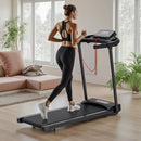 Electric Treadmill Compact Folding Treadmill for Home up to 12 km/h with LED Display App and Tablet Holder for Home Office
