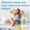 Magnesium Citrate Capsules - Supports Bone, Muscle, Sleep, and Skin Health - 120 Capsules