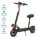 Electric Scooter With Seat 800W Max Speed 45-50km/h Range 35-55km 10inch Off-Road Tires Dual Shock Absorbing Folding EScooter