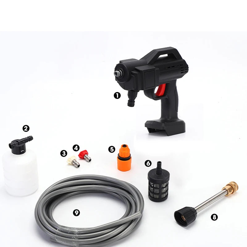 30BAR Cordless High Pressure Water washing Machine Wash Spray Water Gun Car Wash Water Gun for Makita 18V Battery