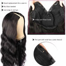 30 Inch Body Wave V Part Wig Human Hair Wigs 100 Human Hair For Women 180 Density Remy Hair Natural Color Human Hair Wigs