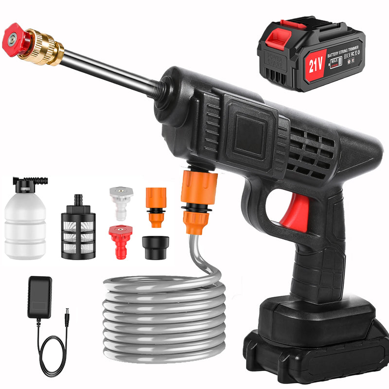 Portable Electric High Pressure Washer Rechargeable Car Wash Gun Cordless Electric Water Gun Foam Machine for Makita 21V Battery
