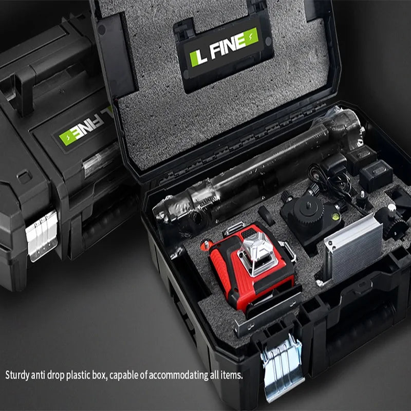 Professional 16 Lines 4D Laser Level Automatic 3 ° Line-holding pole Wall 360 Horizontal And Vertical Super power Green Beam