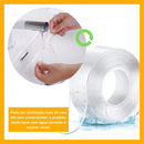 Double Sided Tape Extra Strong Transparent Gel Silicone Adhesive Glue Wall 3M x 2cm Fast Fixing Durable Multipurpose Improve Environment