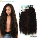 Cabelo Para Entrelace Bio Fibra Orgânico Mulheres Extensões Fibra Química Orgânica Alta Qualidade 300g 9Pcs "HELENA"-MODA