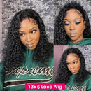 200 Density Curly Glueless Wigs Human Hair 13x6 HD Lace Frontal Wig Deep Wave Ready To Wear 6x6 Closure Wigs Pre Cut Preplucked