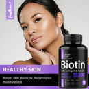 Biotin Collagen Capsules - Helps Enhance Healthy Hair, Skin, Nails, Antioxidant - 120 Capsules