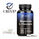 Magnesium L-Threonate Supplement - Promotes Brain Health, Memory, Concentration and Cognition - 120 Capsules