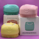 Esponja Macia Silicone Banho Massagem Dispenser Sabonete Líquido 80ml