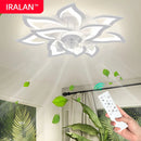 IRALAN Ceiling Light With Forward And Reverse Air Circulation Fan Stepless Dimming Light For Living Room Bedroom Office Lounge