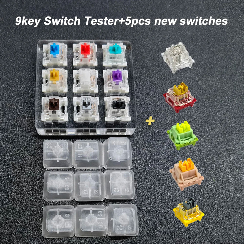 Outemu Switches Tester for Mechanical Keyboard Blue Red Brown Black Purple Green Gold Silver Silent White Axis Customize Gaming