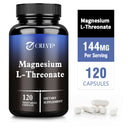 Magnesium L-Threonate Supplement - Promotes Brain Health, Memory, Concentration and Cognition - 120 Capsules