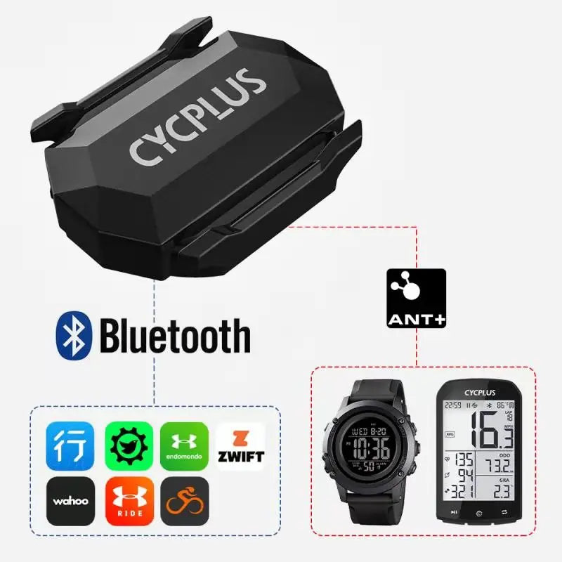 CYCPLUS C3 Cadence Speed Sensor Bike Accessories GPS Bicycle Speedometer BLE 4.0 ANT+ IP67 Waterproof For GPS Cycling Computer